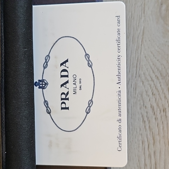 Prada Black Nylon & Saffiano wallet - includes box and card - Picture 14 of 16